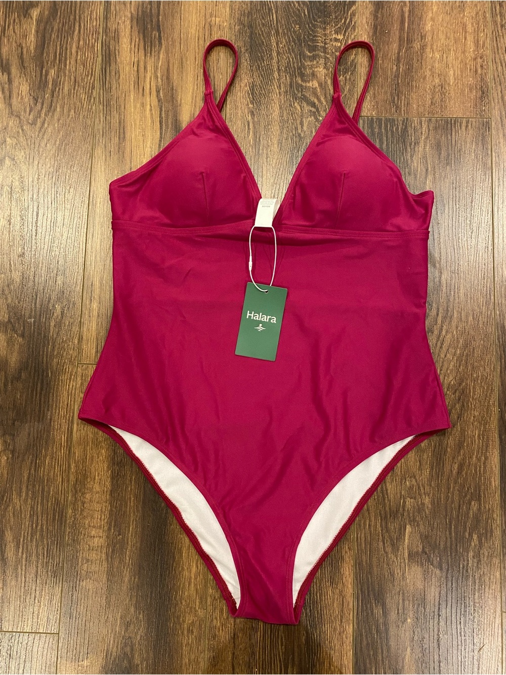 NWT Halara Deep V Neck Tummy Control One Piece Swimsuit size large